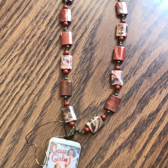 Used Cowgirl Rodeo Handmade Necklace - Picture 4 of 6